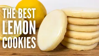 Easy 4 ingredient lemon cookie recipe - melt in your mouth glazed lemon cookies