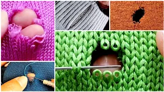 5 Amazing Tips to Repair Holes on Your Knitted Sweater at Home Yourself💎Beginner's Tutorial🤗
