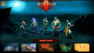 Diablo 3 - Character Selection Screen - Interactive Video