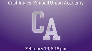Varsity Boys' Ice Hockey vs. Kimball Union Academy 2/19/2022, 3:00 pm