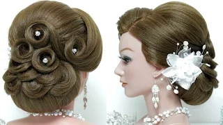 Hairstyle for long hair tutorial.  Wedding updo