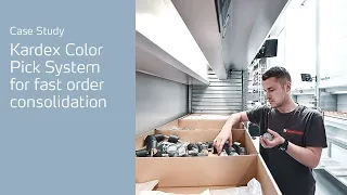 Kardex Color Pick System and enhanced operation with Kardex automation solutions for Elesa + Ganter