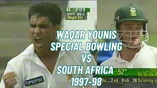 Waqar Younis Special Bowling to win Pakistan First Test vs South Africa 1997-98 Test Series Durban |