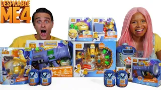 DESPICABLE ME 4 ULTIMATE FART BLASTER, GOO JIT ZU, MEGA MINIONS TRANSFORMATION CHAMBER! || Konas2002