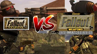 Fallout: New Vegas - Classic Fallout Weapons Remastered Comparison