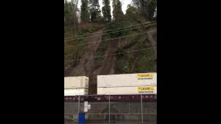 Landslide Derails Train. This is the ORIGINAL video
