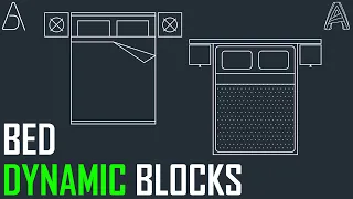 Create Dynamic Bed Blocks - AutoCAD