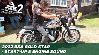 2022 BSA Gold Star - start up & engine sound