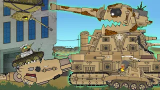 Monster - The eater of freed tanks. Cartoons about tanks
