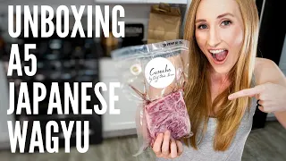 Unboxing Japanese A5 Wagyu including REAL KOBE BEEF