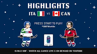 Highlights | Italy vs. Canada | 2022 #IIHFWorlds