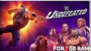 HOW TO DOWNLOAD WWE UNDEFEATED ON YOUR ANDROID ONLY WORK IN 2 GB RAM BY MINESCAM YT