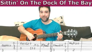 Fingerstyle Tutorial: Sittin' on the Dock of the Bay - Guitar Lesson w/ TAB