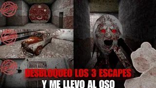 DESBLOQUEO LOS 3 ESCAPES 🔓Y ME LLEVO AL OSO 🐻 || MODO EXTREMO