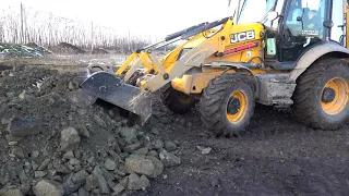 Jcb Backhoe Working Video Jcb 3CX loader works at construction site Video for traktor excavator