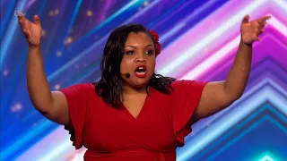 Britain's Got Talent 2022 Suzi Wild Rollicking Impressions Audition Full Show w/ Comments S15E03