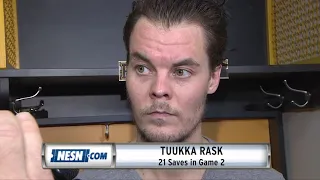 Tuukka Rask Stops 21 Shots As Bruins Crush Hurricanes In Game 2