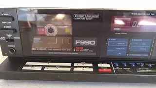 Aiwa AD-F990 3-Head Audiophile Cassette Deck (Recording Demo)