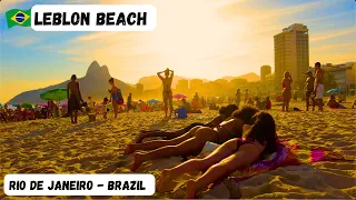 🇧🇷 Rio de Janeiro Beach, Leblon Beach, Brazil | 2023 【 4K UHD 】