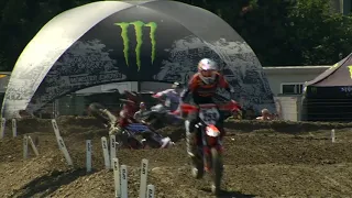 Gajser crashes - MXGP Race 1 - MXGP of Italy - Imola 2019