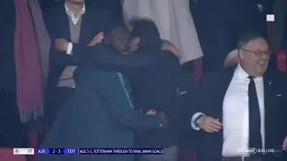 Harry Kane’s reaction to Tottenhams winning goal Vs Ajax