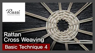 Rattan Craft : cross weaving basic technique,3D