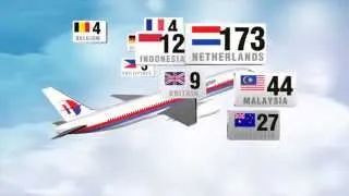 Nationalities on board crashed Malaysian airliner