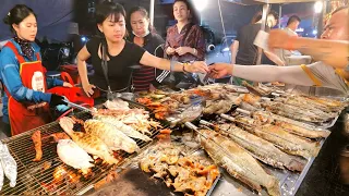 FAMOUS Phnom Penh Street Food | Delicious Grilled Fish, Chicken, Duck, Pork And More Khmer Food