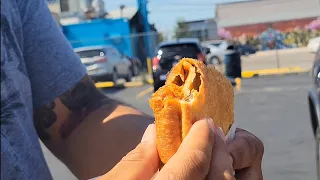 Pizza Puff, a Chicago tradition.