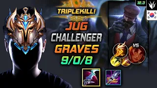 Challenger Graves Jungle vs Taliyah - 챌린저 정글 그레이브즈 월식 기발 - LOL KR 12.3