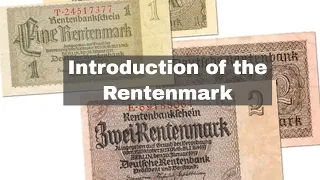 15th October 1923: Rentenmark introduced in Weimar Germany to stop the hyperinflation crisis