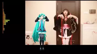 UNBREAKABLE MACHINE DOLL   Ririchiyo as Yaya and Hatsune Miku mirrored