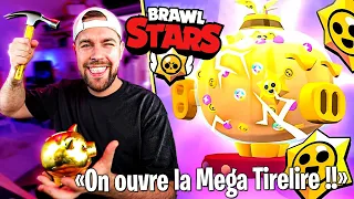 J'ouvre ma première Mega Tirelire Brawl Stars qui est remplie !