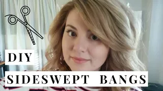 SUPER EASY! HOW TO CUT SIDE SWEPT BANGS DIY | HeyJuliaRae