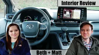 The 2021 Toyota Sienna XSE Interior is Unique and Spacious (Beth + Matt)