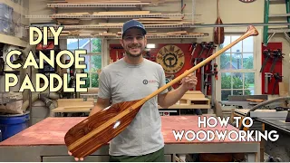 How to make and fiberglass a canoe paddle!