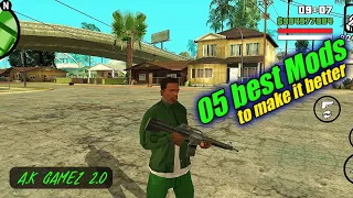 I Install 5 best mods in my GTA SA Android/ Mobile to make it better I High Graphics
