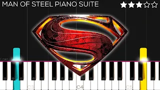 Man of Steel Piano Suite - Hans Zimmer (Arr. in the style of Patrik Pietschmann) | Piano Tutorial