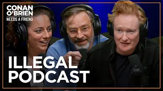 Sona & Gourley Got Busted By Mall Cops | Conan O'Brien Needs A Friend