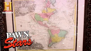 Pawn Stars: RICK STRIKES GOLD with 1700s New World Map (Season 7) | History