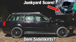 Test Fitting Side Skirts, Trim Paint, & New Parts! ( VR6 Jetta Wagon )