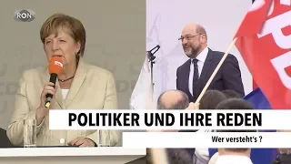 Politiker und ihre Reden | RON TV | Sendung vom 21.09.2017