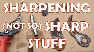 How I Clean & Sharpen My Secateurs and Knives