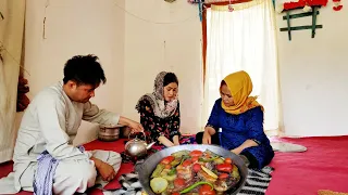 Cooking Chicken With Vegetables  | Village Life Afghanistan