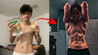 Evolução 1 ano de academia (59kg- 74kg)