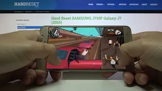 SAMSUNG Galaxy J7 (2016) GTA San Andreas GamePlay | Teamfight Tactics Test on SAMSUNG Galaxy J7