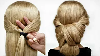 Свадебная прическа за 5 минут. ПОШАГОВОЕ ВИДЕО. Wedding hairstyle in 5 minutes. STEP-BY-STEP VIDEO.