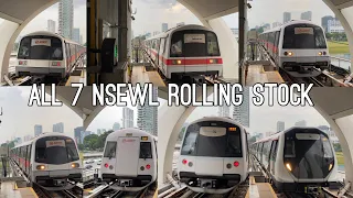 [SMRT] 36 Years of NSEWL - All 7 Generations of NSEWL MRT Trains at EW10 Kallang