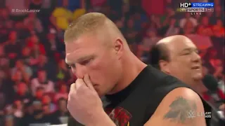 Brock Lesnar Full Raw segment  Raw, Oct  5, 2015