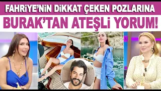 Fahriye Evcen'in dikkat çeken pozlarına Burak Özçivit'ten ateşli yorum!